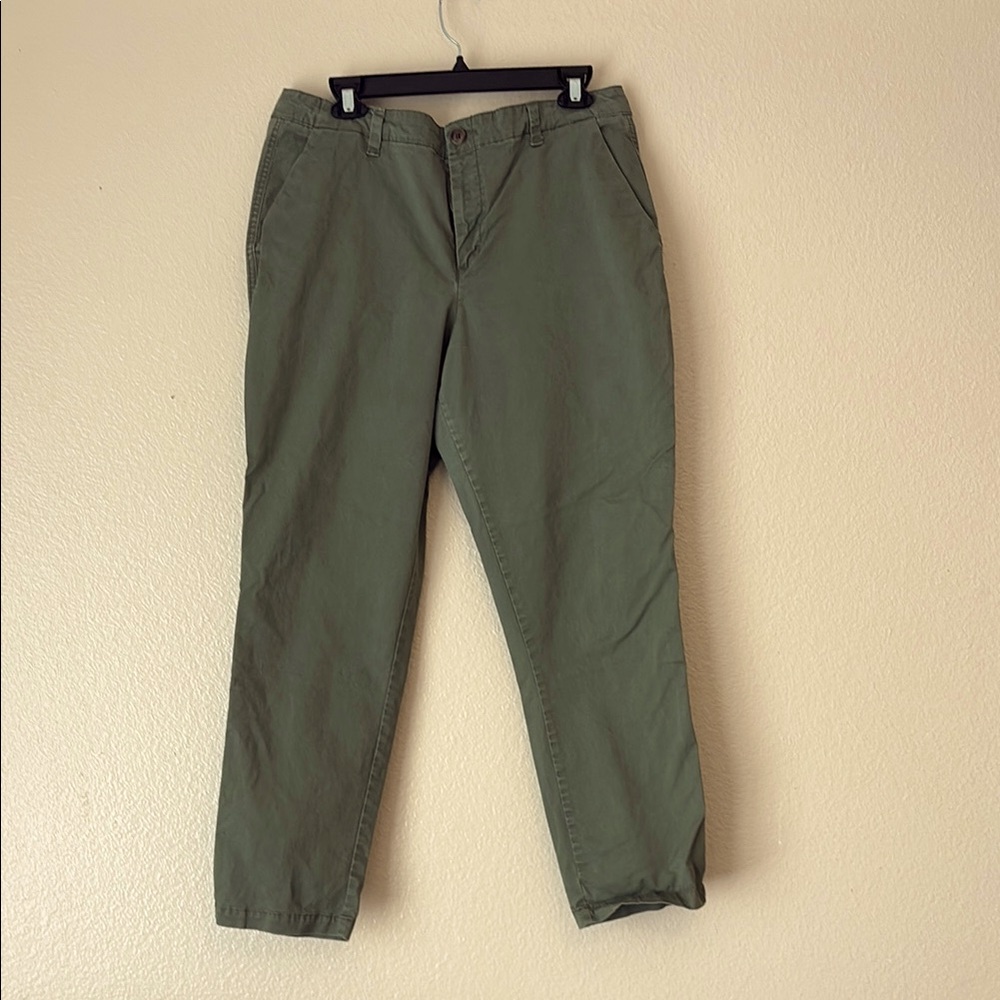 GAP - Size 12 Olive Green “Girlfriend Chino” pants